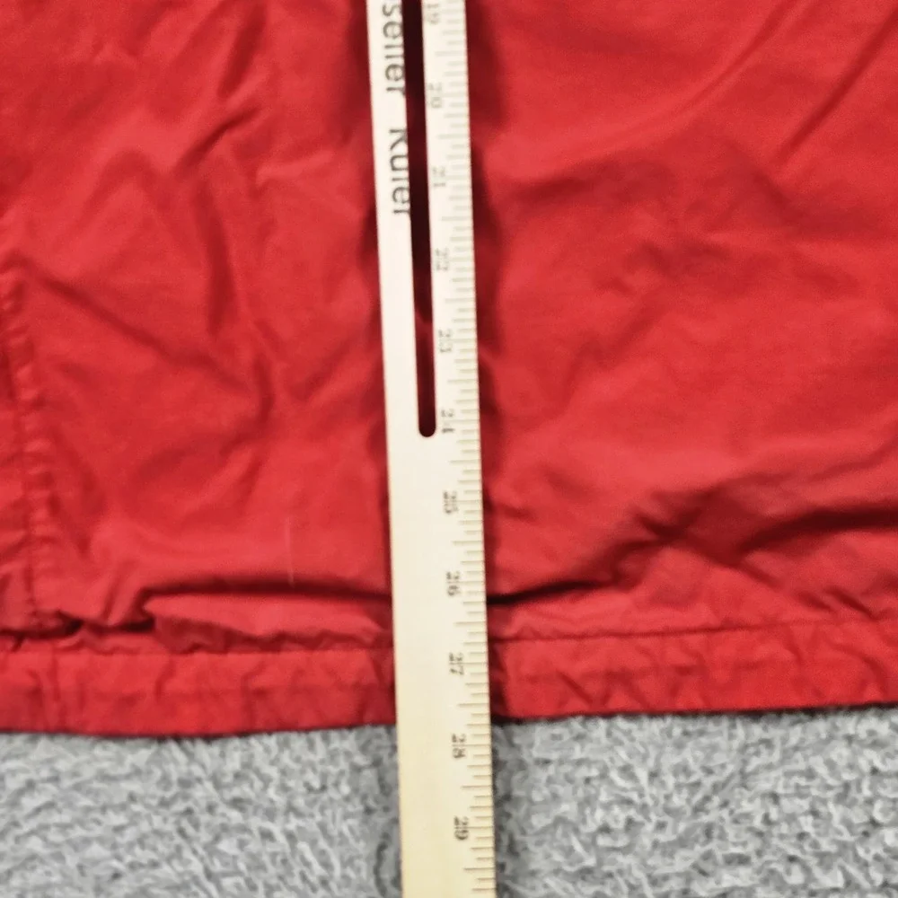 The‎ North Face Jacket Mens XL Red Gray Hooded Waterproof Windbreaker Rain